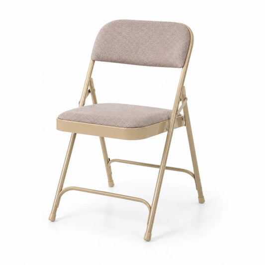 Klappstuhl Beige Stoff Stahl